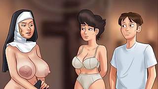 Exploring animated adult games and sexy gameplay with big tit MILFs