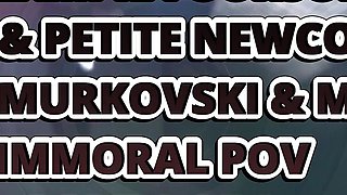 POV Creampie Foursome W Pretty & Petite Newcomers Megan Murkovski & Mia Mi - Immoral POV