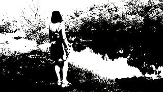 Music erotic video clip of sweet beautiful cute sexy girl Assol. Solo girl