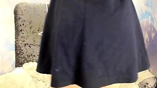 Kinky moist taco brunette anal toy play during masturbating