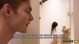 Step Mom Caught! Hot Blonde GF Fucks Her Son in Bathroom - Marta Bellefleur