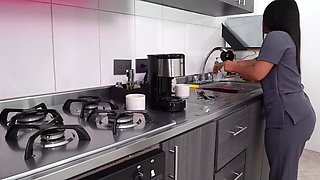 Hot laitna girl gets horny after masturbating and calls her BBC friend to pound her