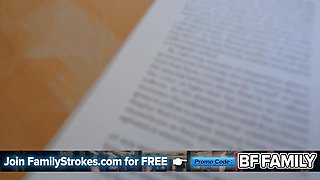 Stepsister's taboo 3some: their stepbrother's cock tastes nicer when they share