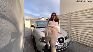 Super Loud Farts on Car in Very Tight Leggings