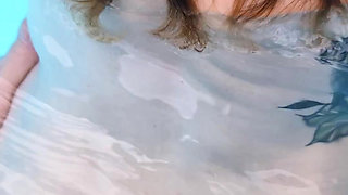 Pool Sex: Silicone Lube and Creamy Finish