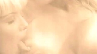 Tattooed Lesbians with Big Boobs Lick Pussy