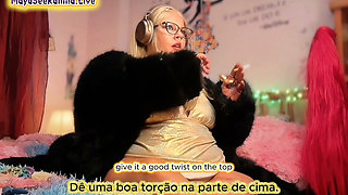 Steaming Hot JOI with Brazilian MILF BBW Goddess in Gold