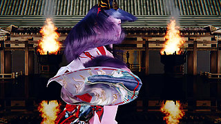 3D sexy Asian cosplay stripper dance for you