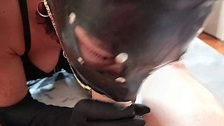 MILF Blowjob with Condom and Cumshot POV
