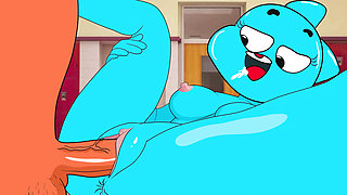 Nicole Watterson FUCKS WITH DARWIM - The Amazing World of Gumball Porn Parody PART 3