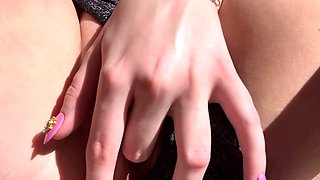 Close up pussy solo dildoing