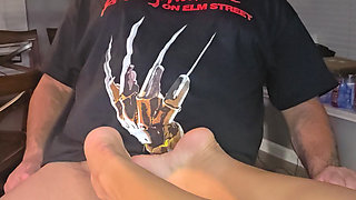 Footjob and Cum Shot