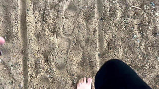 Barefoot Walking on the Beach Sfw