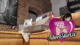 Two Girls Try on Plenty of Clothes with Lingerie and Skirts Also Pantyhose