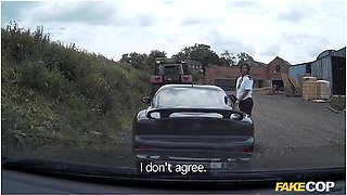 Sexy Strip Search Turns Into Threesome On Car Bonnet - Monty Cash, Luke Hardy And Kiki Minaj