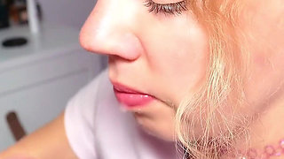 Naughty Petite Stepdaughter Ahegao Facial Overload