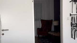 Pantyhose Layering and Crop Spanking
