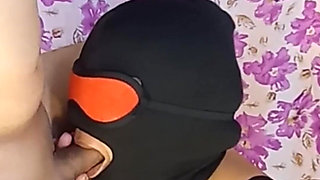 Excellent Masked Blowjob