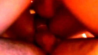 Blonde Girl Cheats with a Homemade Threesome Gangbang