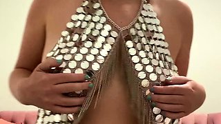 Amateur blond girl with big boobs getting fucked