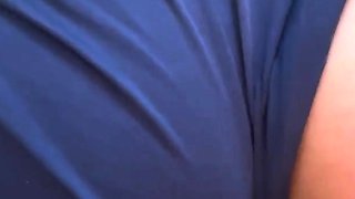 Brunette seductress working her big boobs and hot ass
