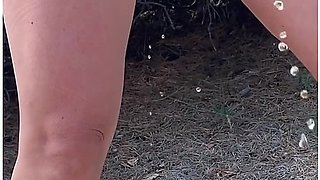 I Hid Behind A Bush, Took Off My Panties And Peed Standing On The Beach, Plus A Slow-motion Video