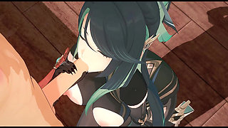 Genhin Impact - Xianyun Craves Big Black Cock After Getting Bored of Average Dick - 3D Hentai Animation