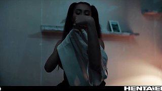 Covered in cum movie with incomparable hustler from Hentaied