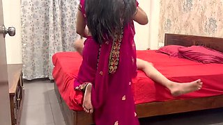 Indian Desi VVIP Rich Lady Fucked by Young Boy Maid at Home with Clear Hindi Talk
