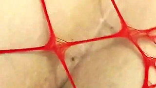 Stepmother Masturbates with Sex Doll, Stepson Spies on Her with Lust.