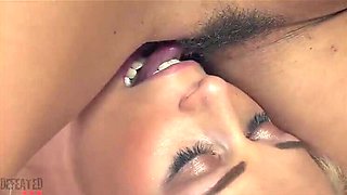 Blonde Teacher Triple Threat: Lesbian Threesome Fingering and Scissoring