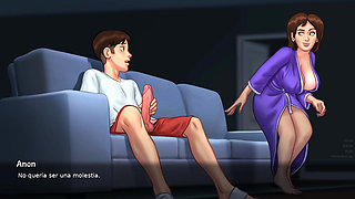 Stepmom wants to have sex every now and then, so you have to please her - summertime saga