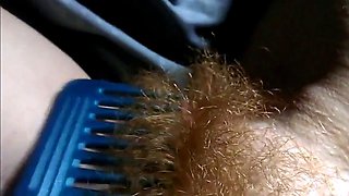 Hairy Amateur Redhead Pussy Masturbation