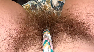 Super Thick and Long Plussy Hair Bush Closeup