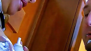 Stepfather fucks his step daughter Giselle Becker in the ass in the kitchen - She really just wanted to bake