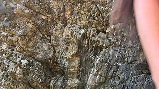 Red Bikini Sexy Flashing and Chilling in Tropical Paradise