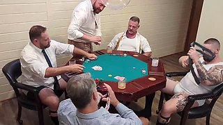 Poker Night Turns Into A Huge Bear Orgy
