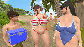 Love at the Beach male X Female X Futa