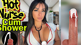 Roleplay Emanuelly Raquel Sexy Nurse Cumshower