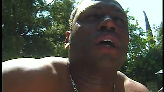 Hot Black Cuttie Sucks a Huge Dick Before Getting Banged Hard Outdoors