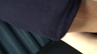 Submit to My Navy Socks: Ass-smothering and Foot wank for My Dork