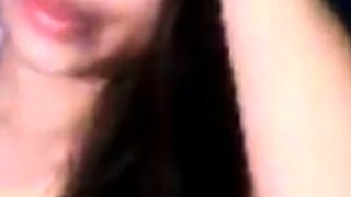 Filipina Amateur Shaves and Masturbates on Webcam