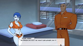 DC Comics mommy with big boobs in manga-themed action