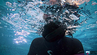 Underwater Giantess Hunts & Claims Her Tiny Prey