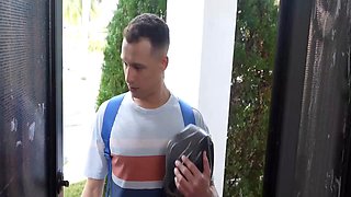 Hardcore Hentai Stepmom with Big Tits Fucks Son in Kitchen