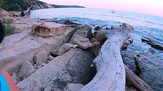 Naked Beach Body Leads to Public Anal