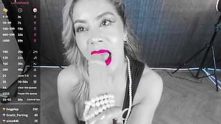 Delicious MILF Fucks with a Big Cock and Her Pearl Necklace!