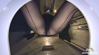 Human Toilet - Golden Shower Lite - Strict Lady Boss Pisses Directly on Your Face in Office Toilet POV