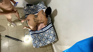 Mexican Wife Sucking Ass and Riding in Home Video