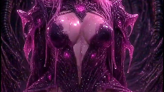 Pink Anime 3D Slime Elf in Armor